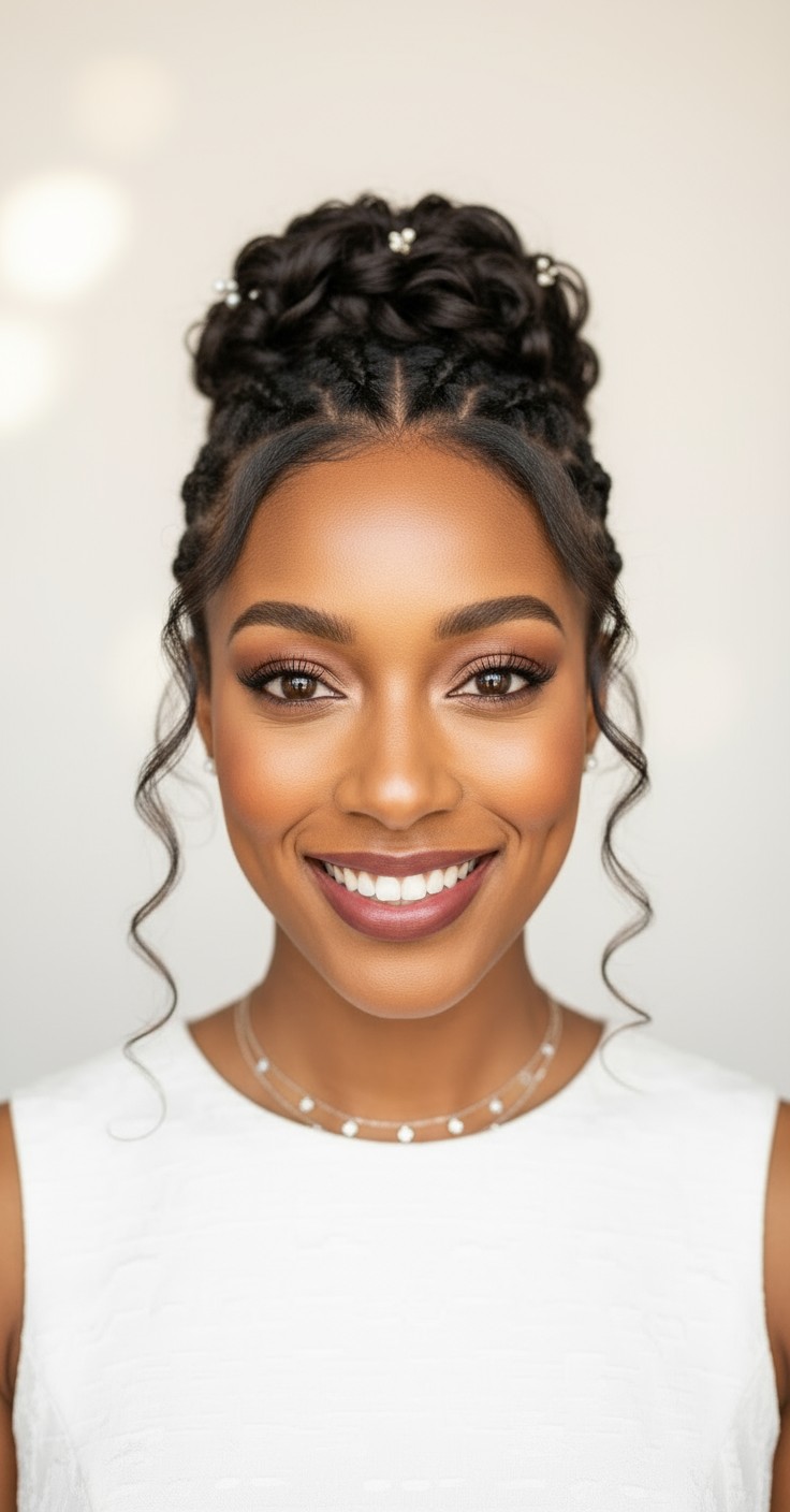 After Bohemian Wedding Updo